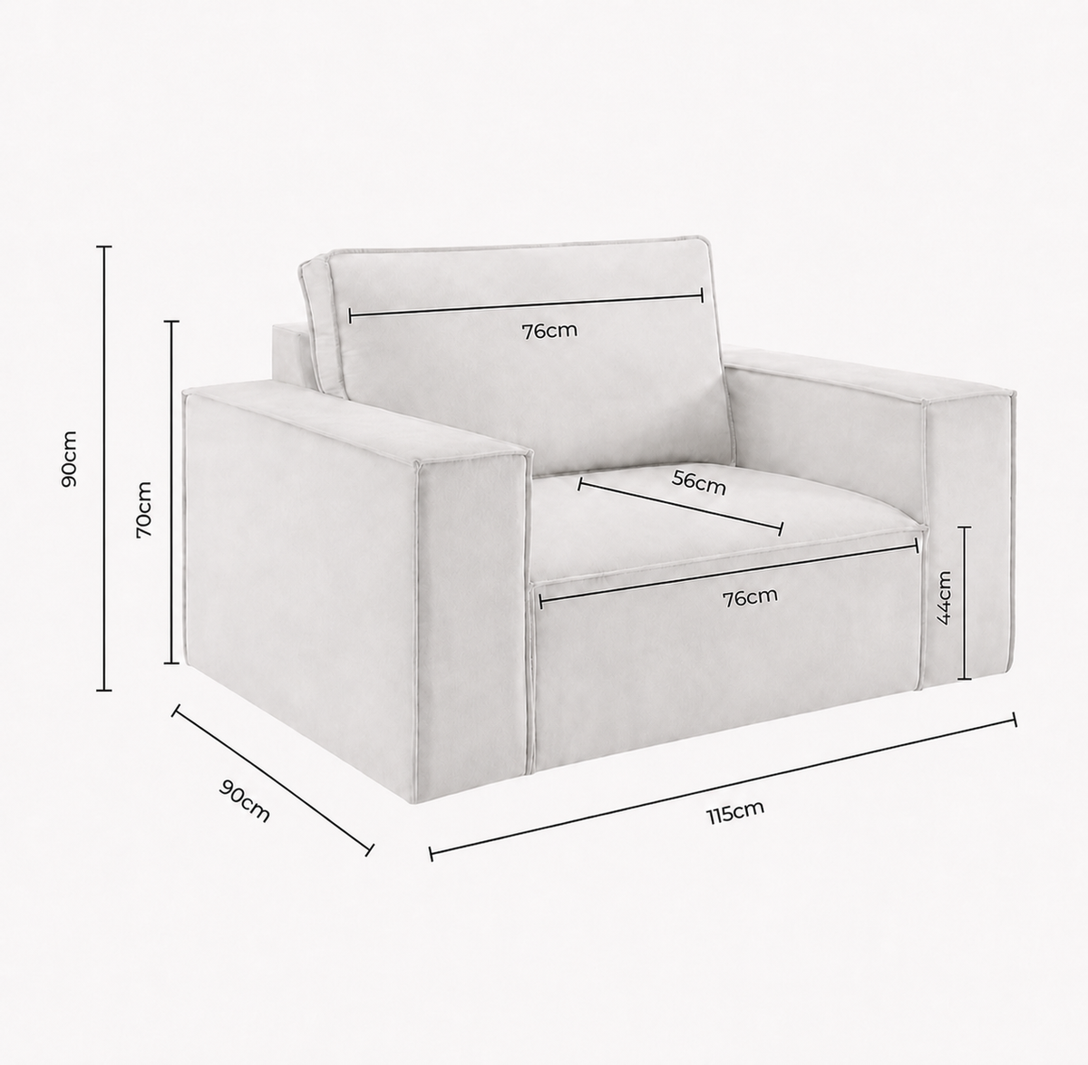 New England Modular Loveseat