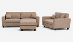 ImperialHighback 3 Seater & 2 Seater & Footstool Set
