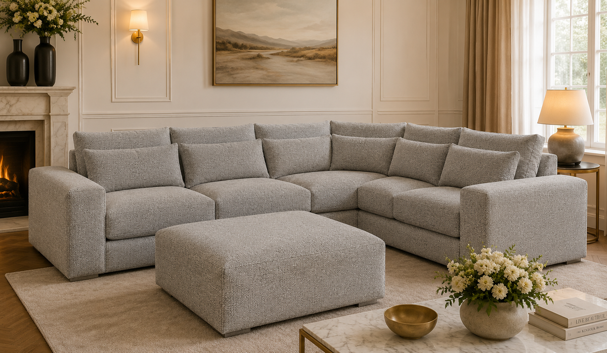 Duke Double Corner & Footstool Sets - Modular