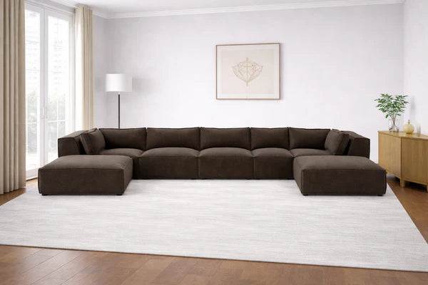 Chester Luxe XL U Shape Sofa Footstool End - Modular