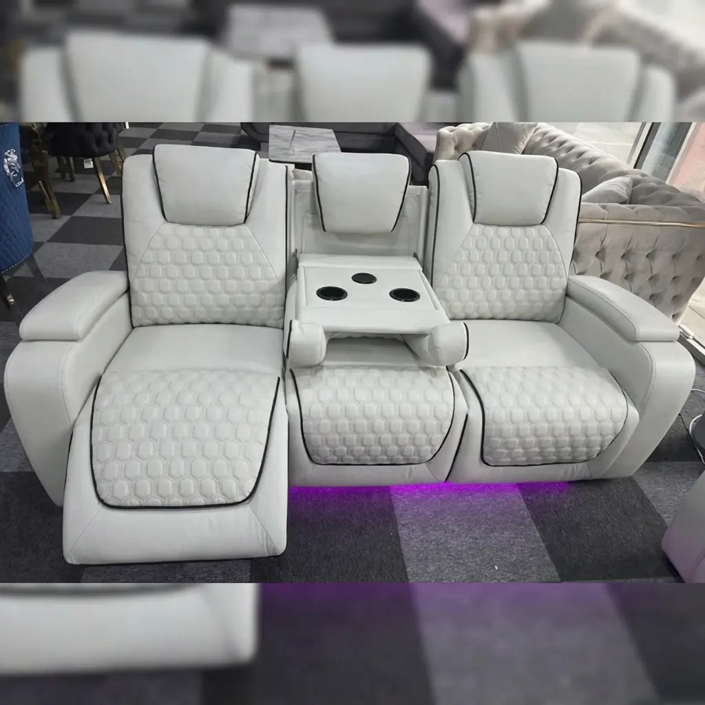 Lorenzo 3 + 2 Seater Electric Leather Recliner