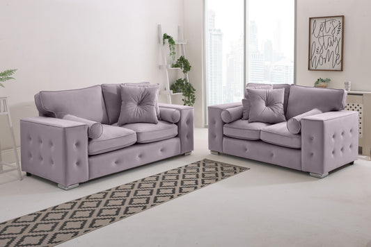 Callen 3+2 Fullback + Bolster / Buttoned Cushions
