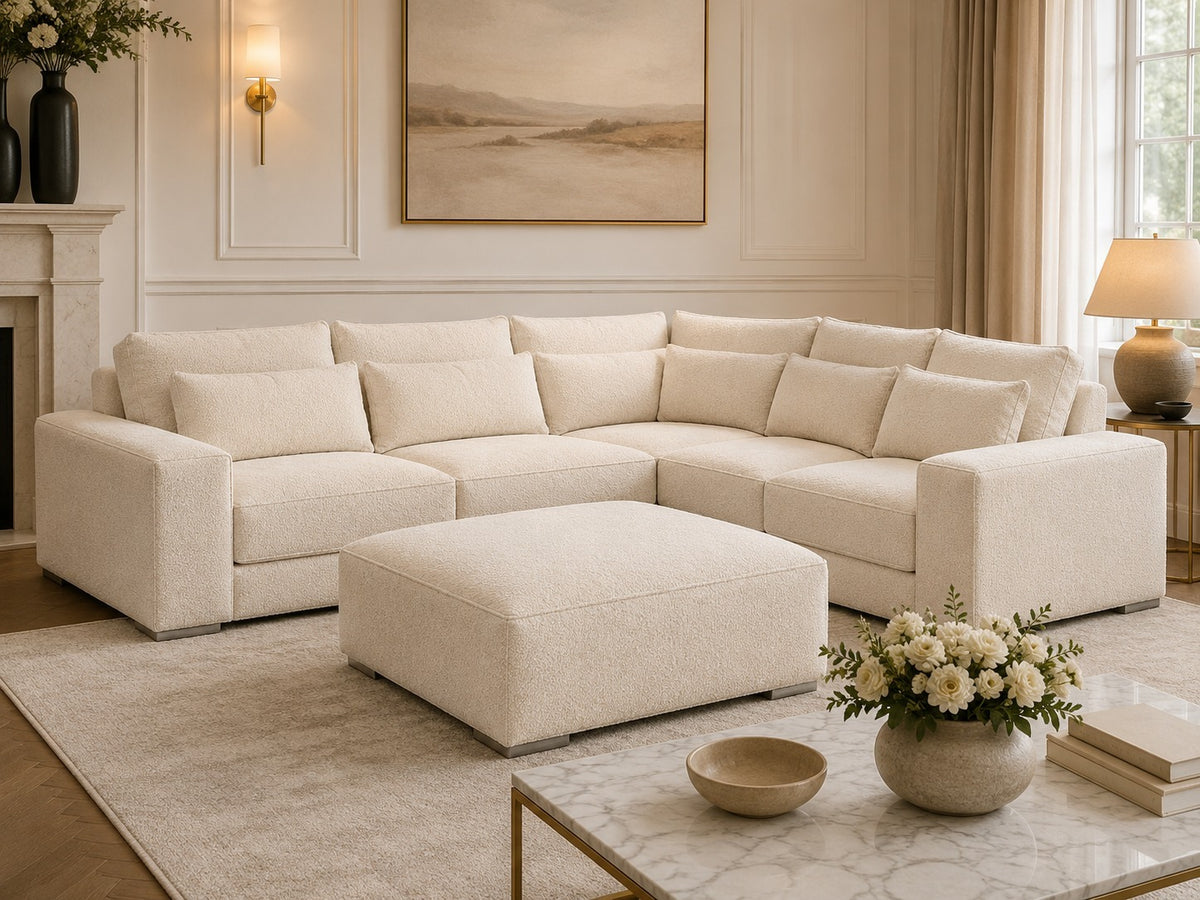 Duke Double Corner & Footstool Sets - Modular