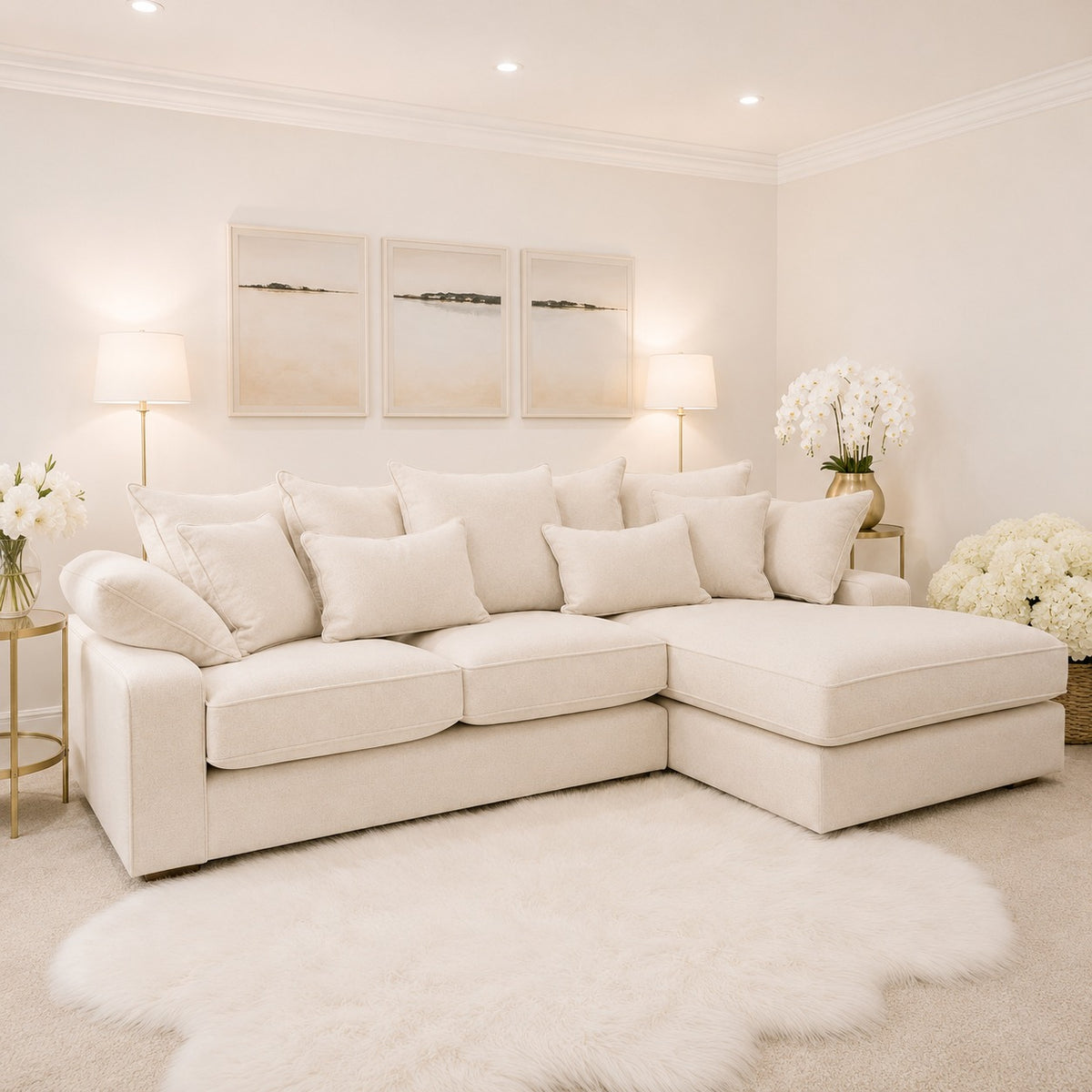 Milano Medium Right Hand Facing Luxe Comfort Sofa