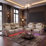 Lorenzo 3 + 2 Seater Electric Leather Recliner