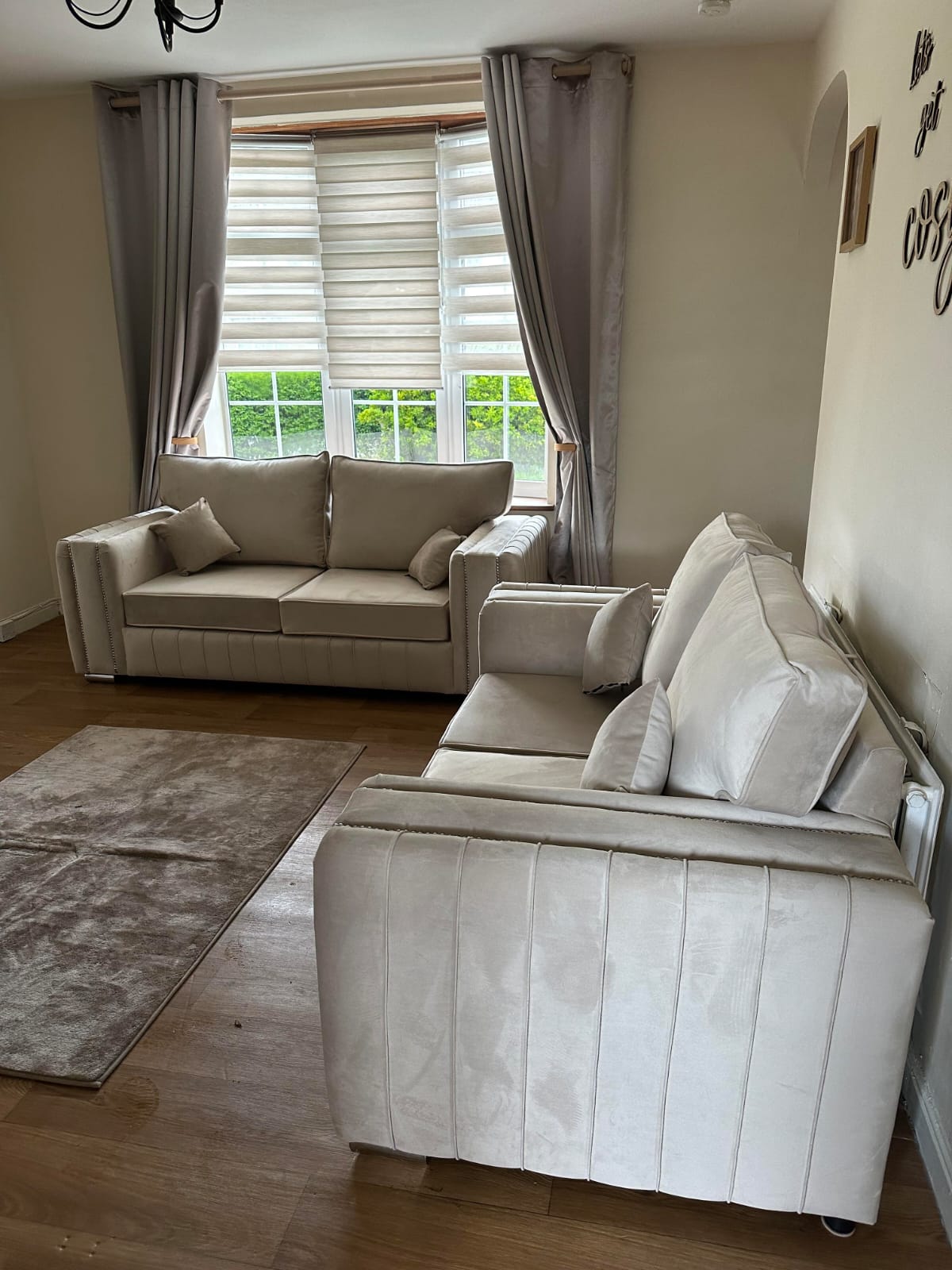 Layla 3+2 - Cream - Fullback - Sofa Empire UK