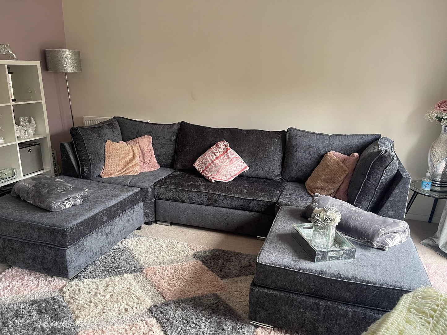 Lux U shape - Fullbackback Coal - Sofa Empire UK