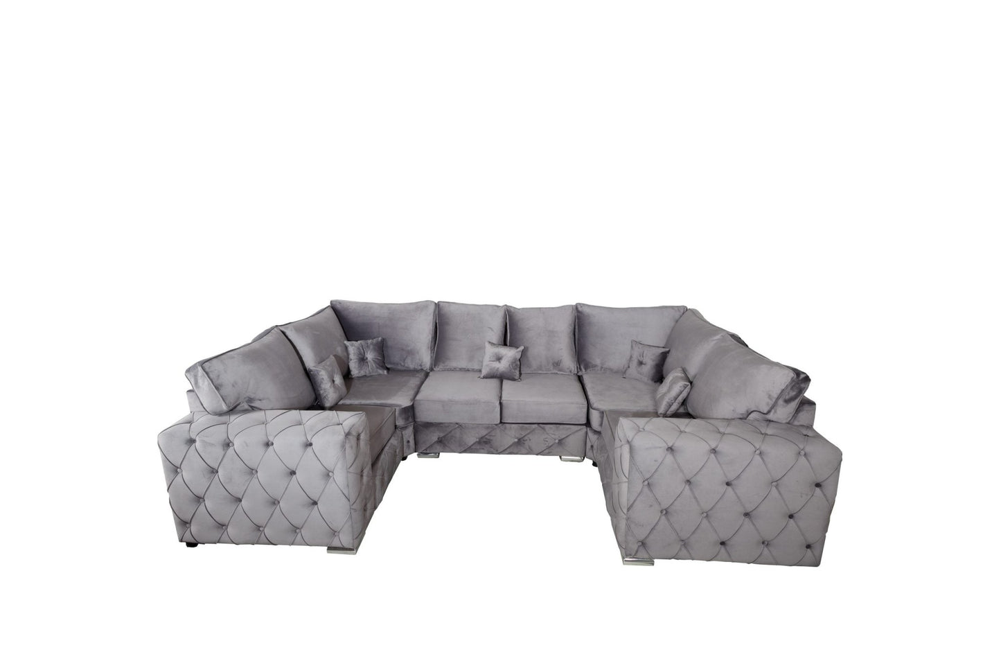 Milton U Shape - Plush Velvet - Sofa Empire UK