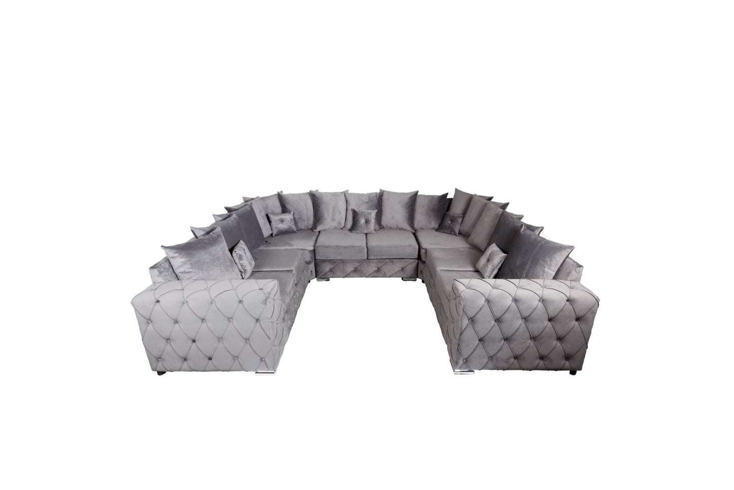 Milton U Shape - Plush Velvet - Sofa Empire UK