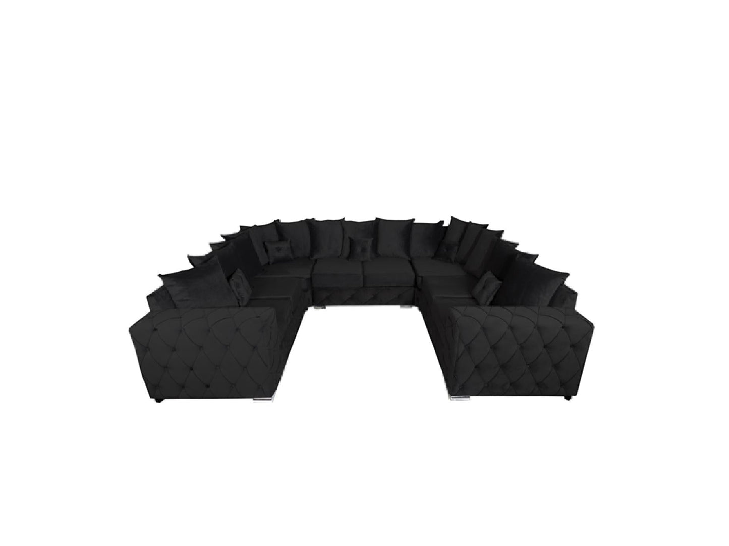Milton U Shape - Plush Velvet - Sofa Empire UK