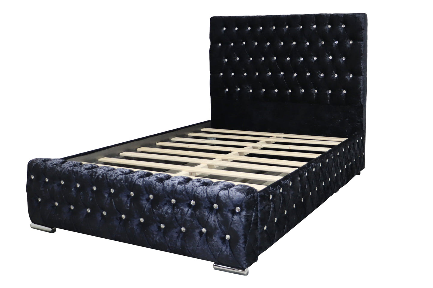 Olympia Crushed Velvet Bed - Sofa Empire UK