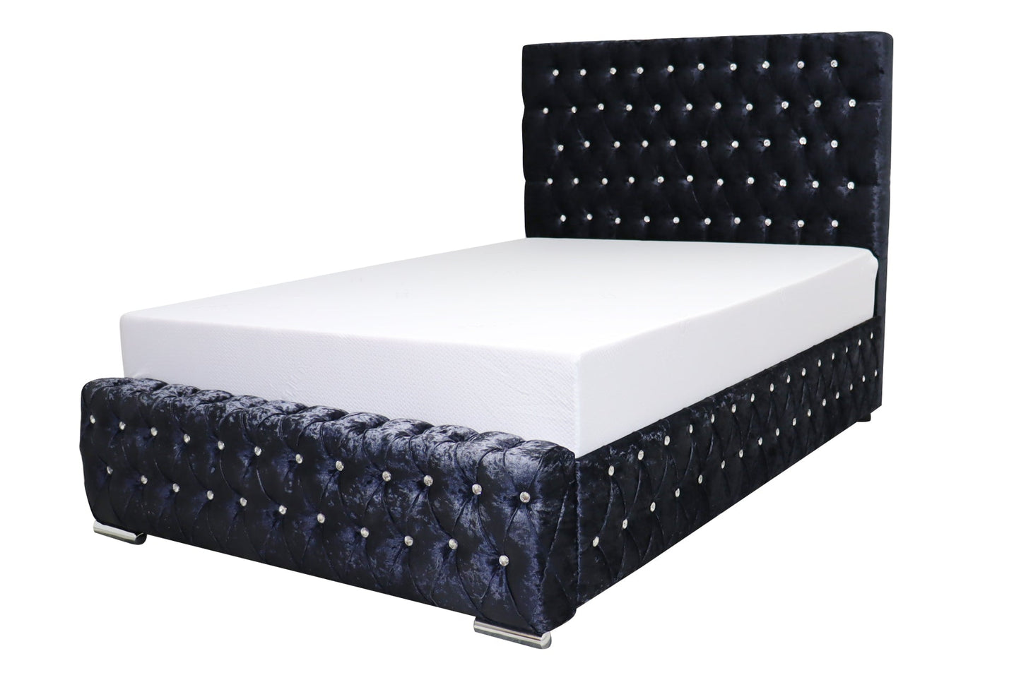 Olympia Crushed Velvet Bed - Sofa Empire UK