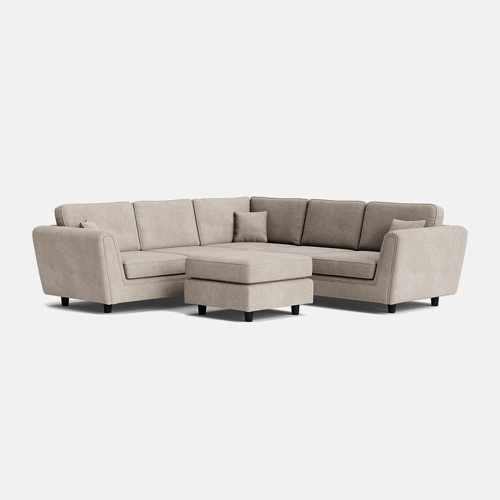 Imperial Highback Double Corner Sofa & Footstool Set