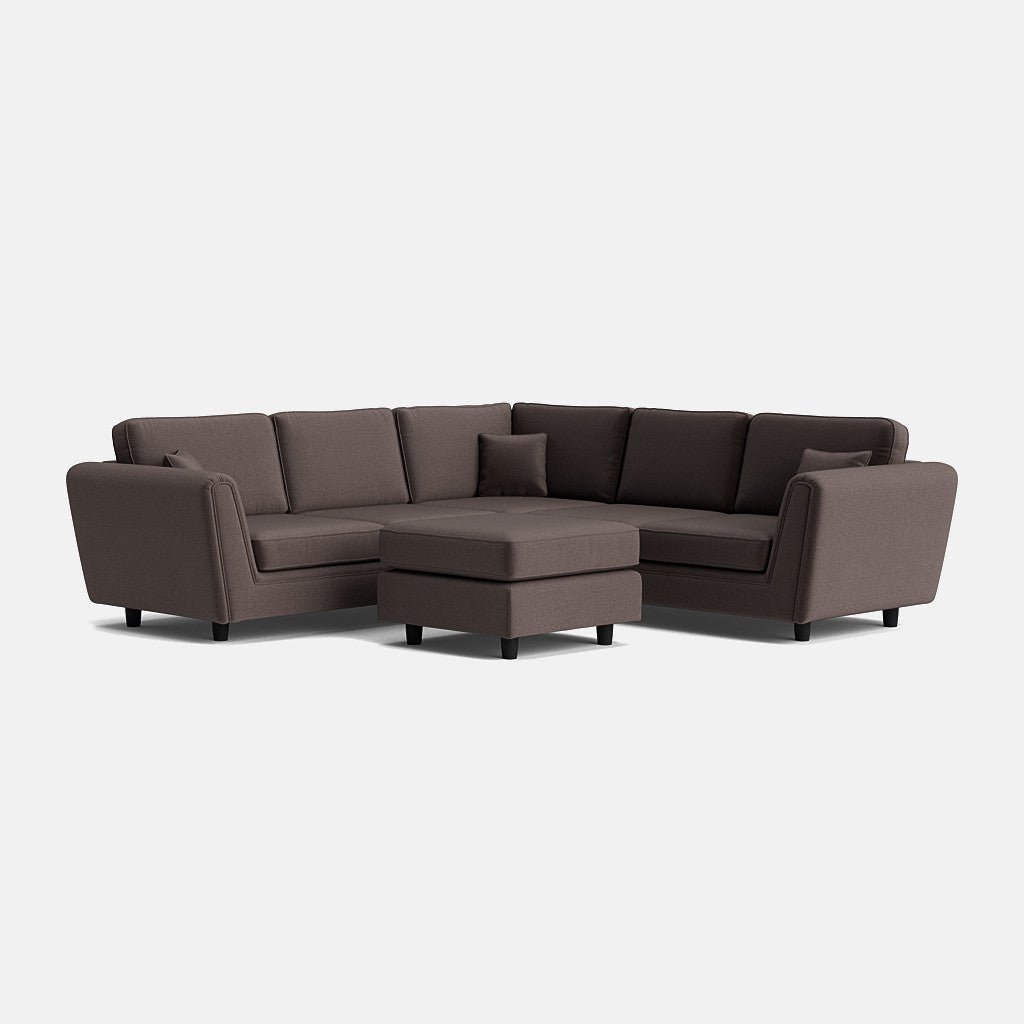 Imperial Highback Double Corner & Footstool Set