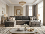 Rovello U-Shape Double Storage Sofa Bed