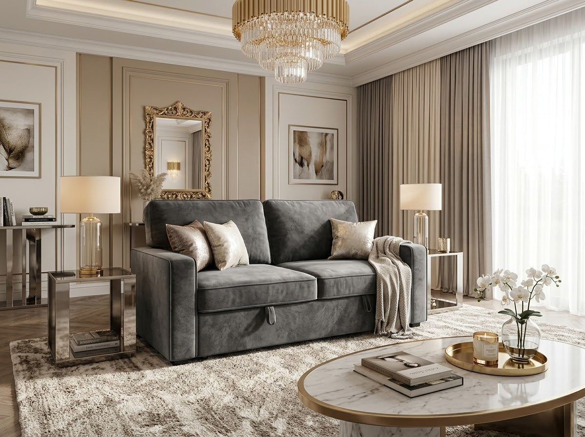 Rovello 2 Seater Pull-Out Sofa Bed