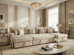 Rovello U-Shape Double Storage Sofa Bed