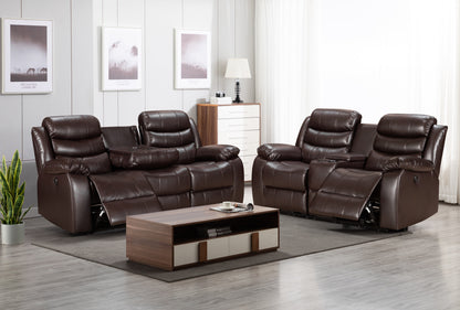 3+2 Roma Leather Electric  Recliner