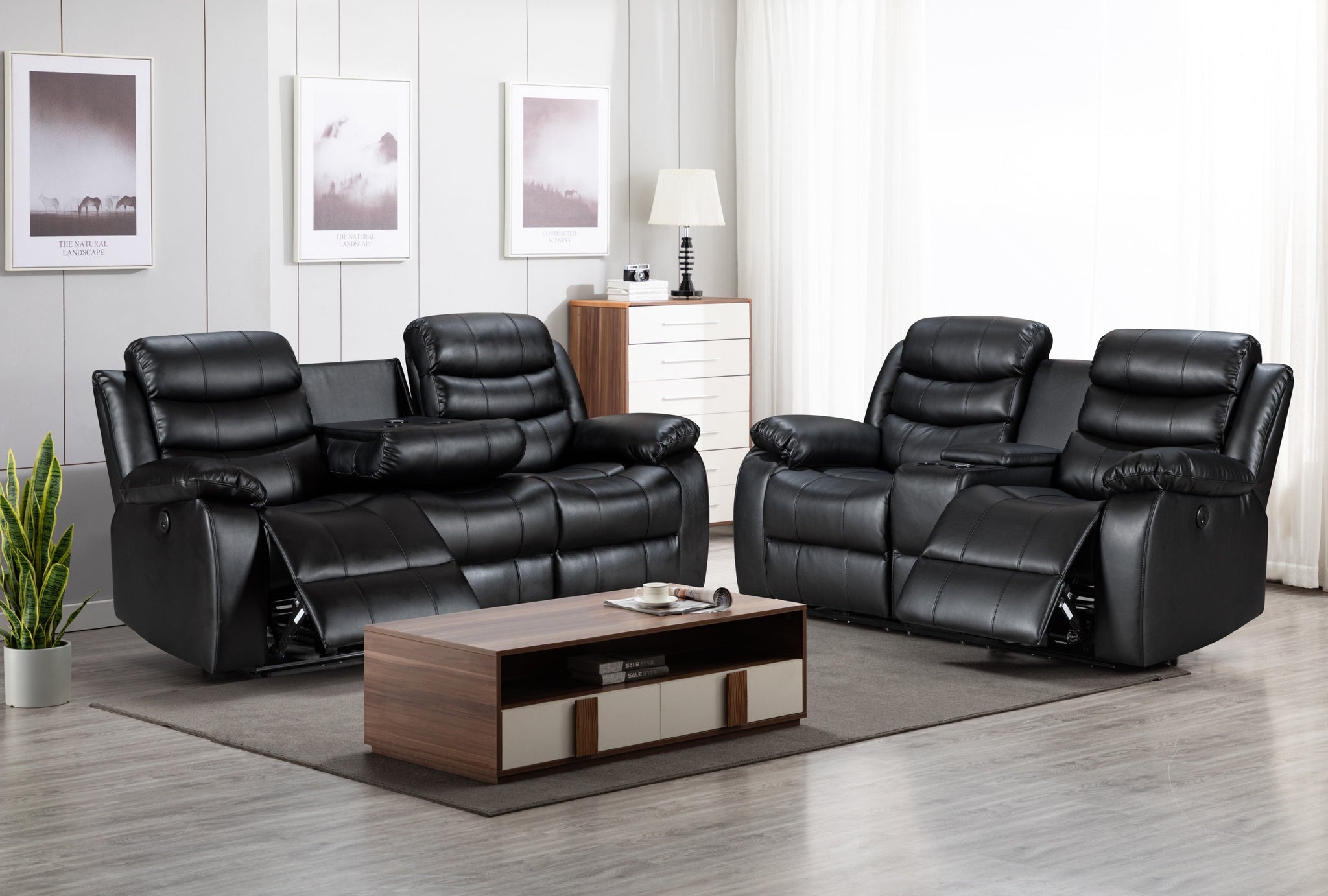 Amara - 2 Seater - Leather Electric Recliner