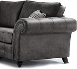 Hugo Black Bonded Leather 2 Seater Sofa