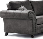 HugoBlack Bonded Leather 3+2 Sofa Set
