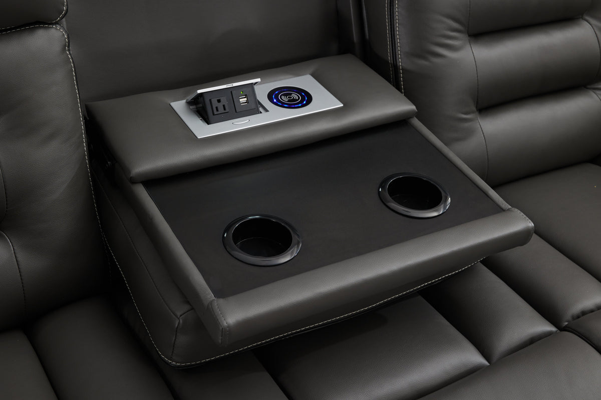 Lumi - 3 Seater - Leather Recliner