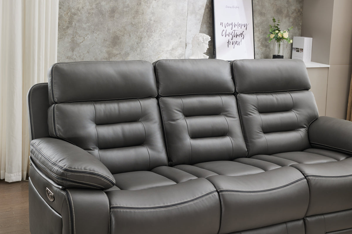 Lumi - 3 Seater - Leather Recliner