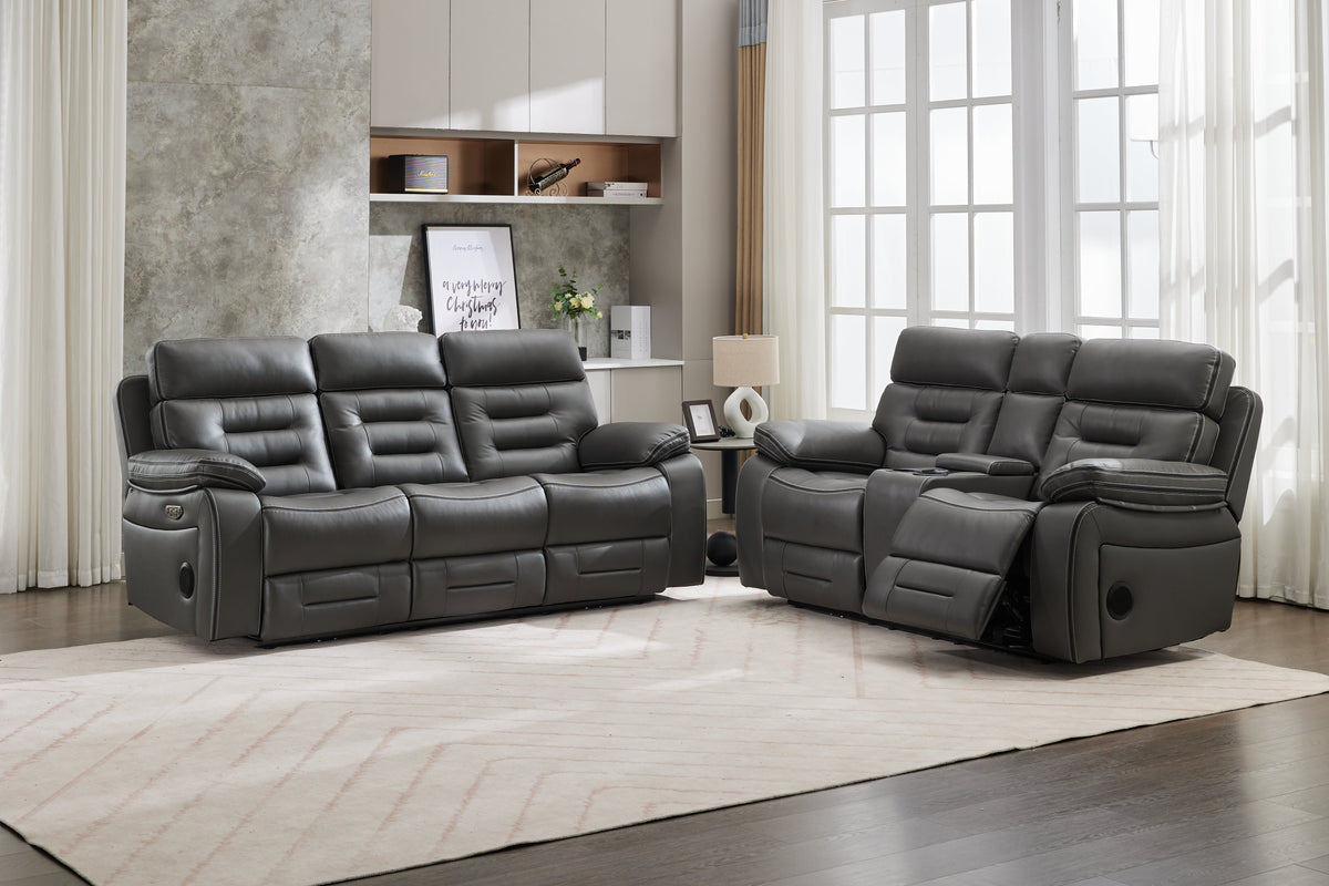 Lumi - 2 Seater - Leather Recliner