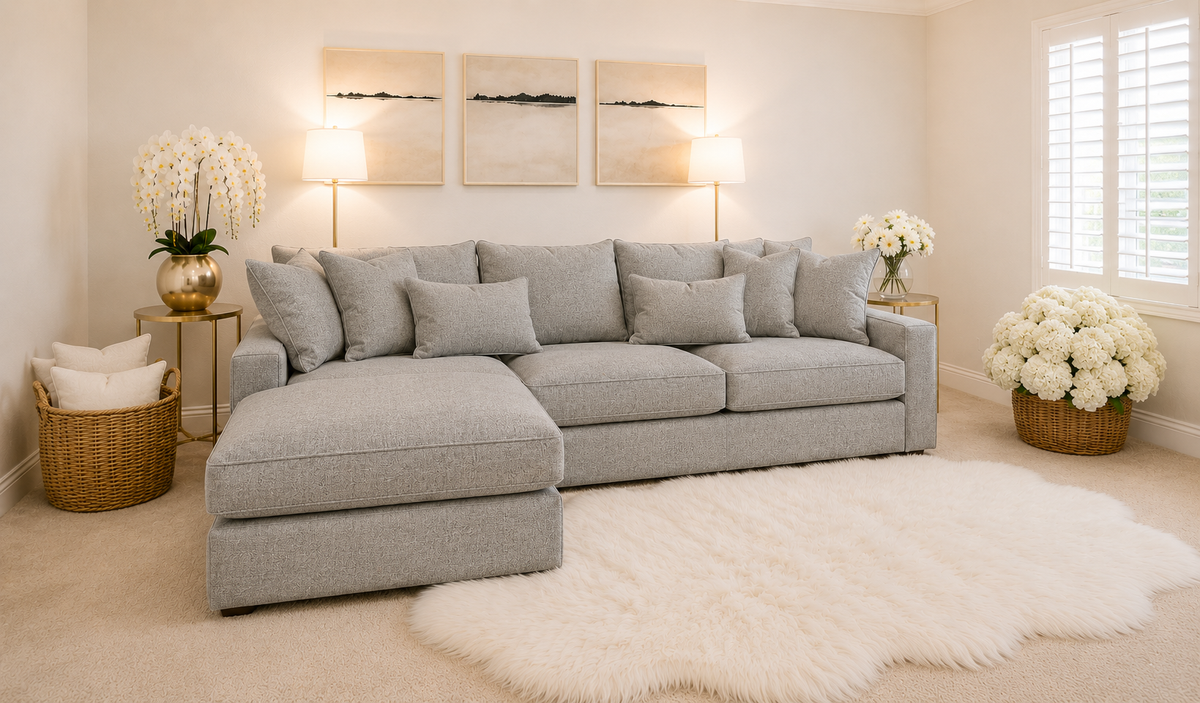 Milano Large left Hand Facing Luxe Comfort Sofa