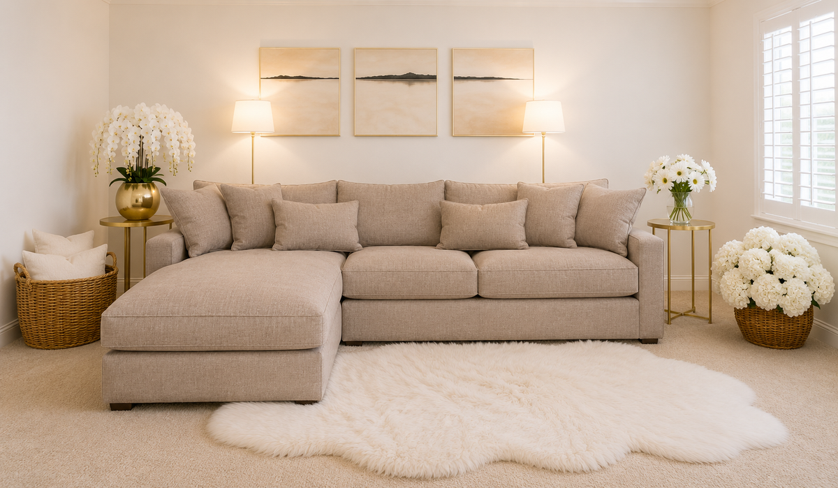 Milano Large left Hand Facing Luxe Comfort Sofa
