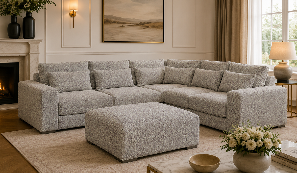 Duke Double Corner & Footstool Sets - Modular