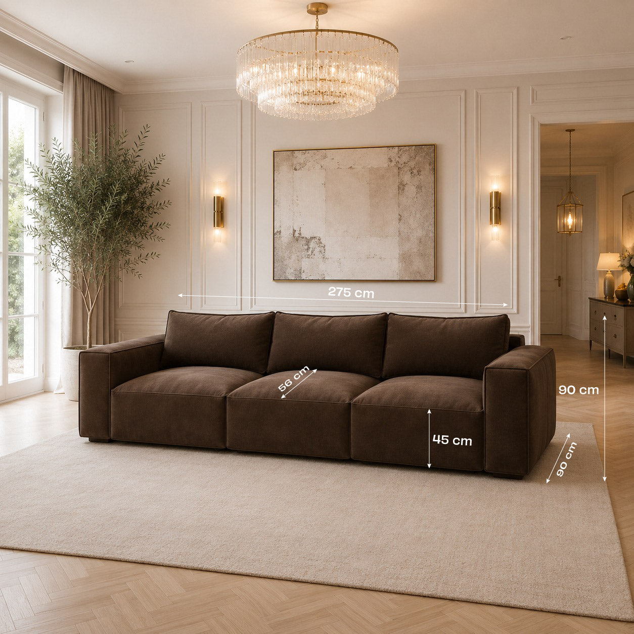 Chester Luxe Large - Modular dimensions