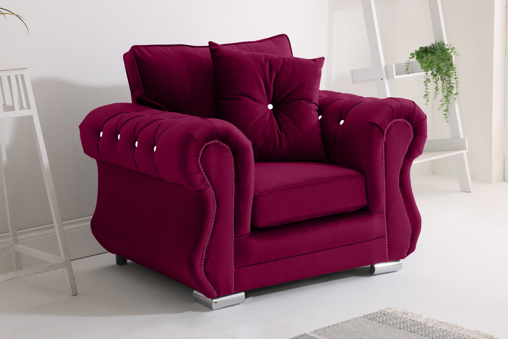 Elowen 3+2 Fullback + Diamonds + Extra Cushions