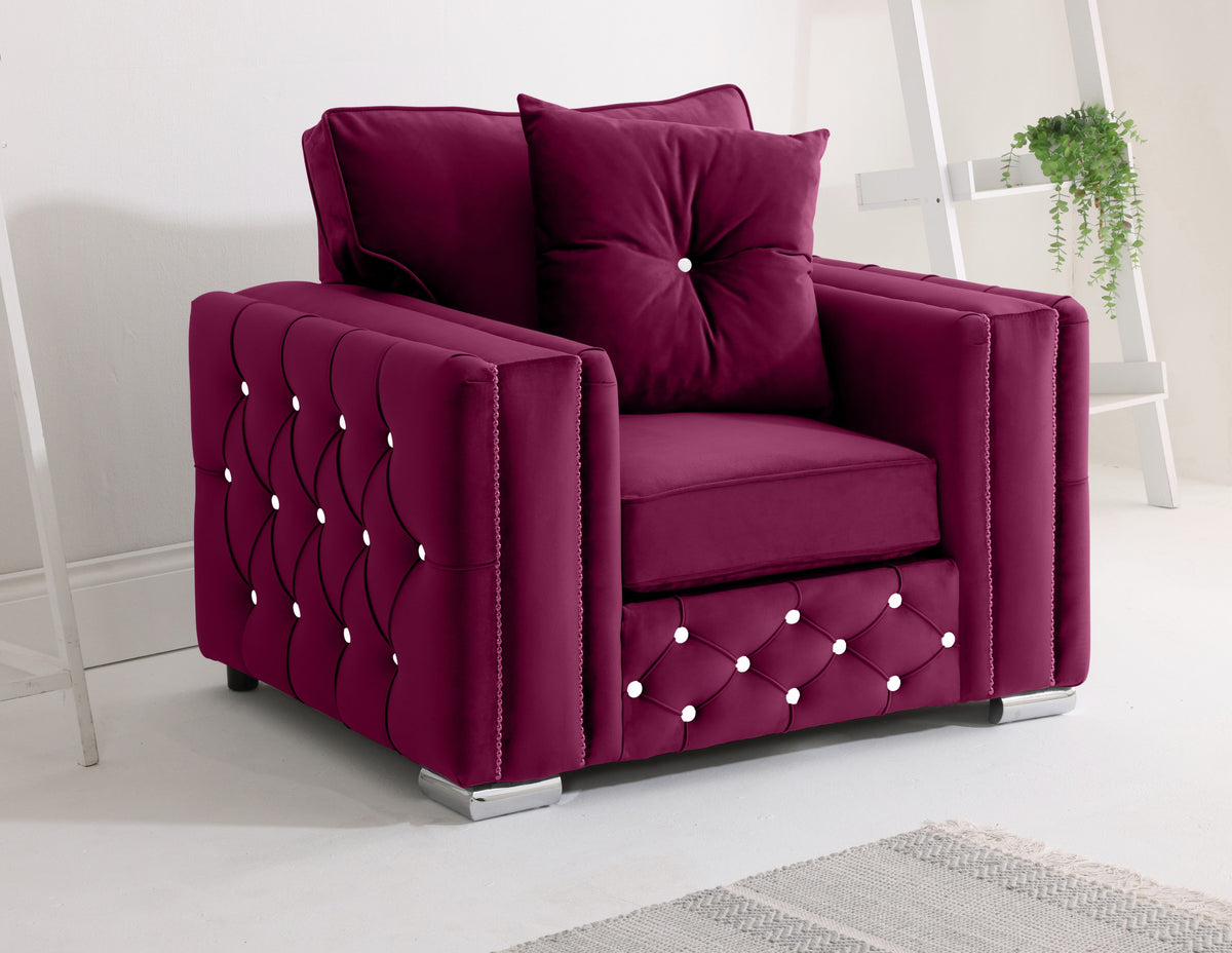 Arlo Corner Fullback + Extra Cushions + Diamonds