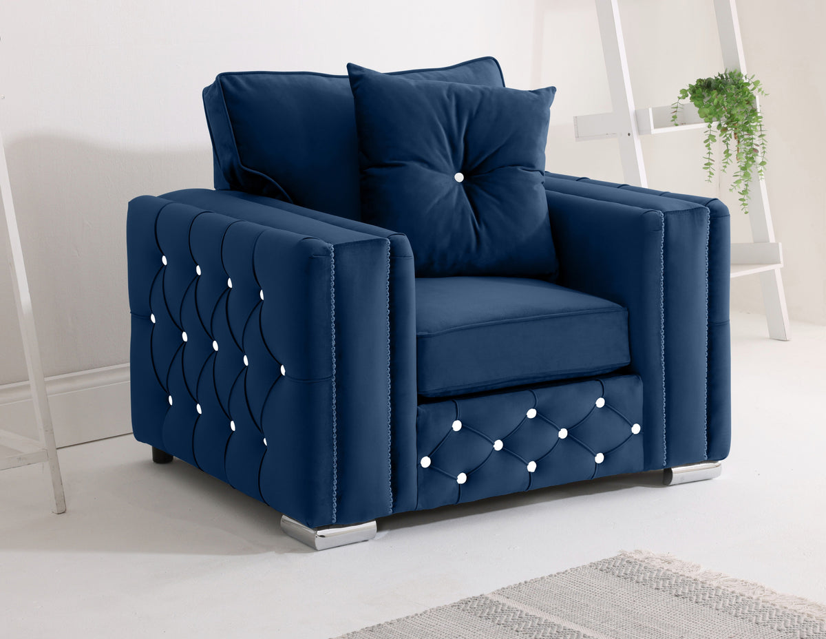 Arlo Corner Fullback + Extra Cushions + Diamonds