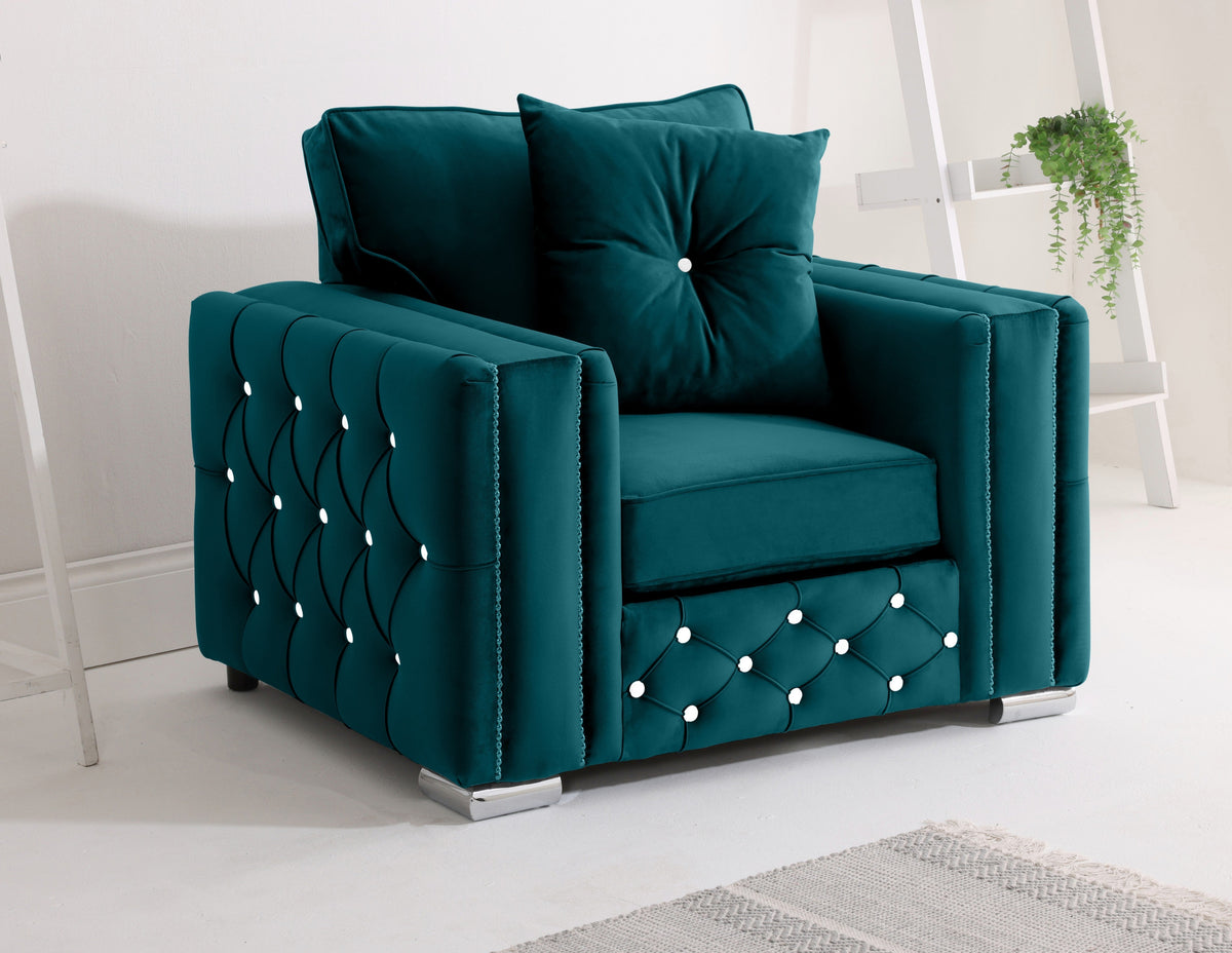 Arlo Corner Fullback + Extra Cushions + Diamonds