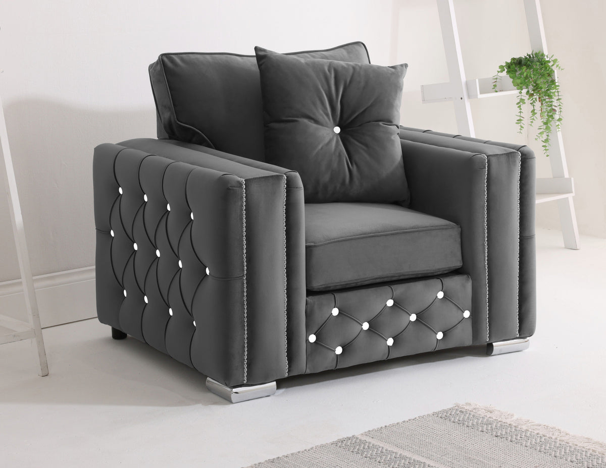 Arlo Corner Fullback + Extra Cushions + Diamonds