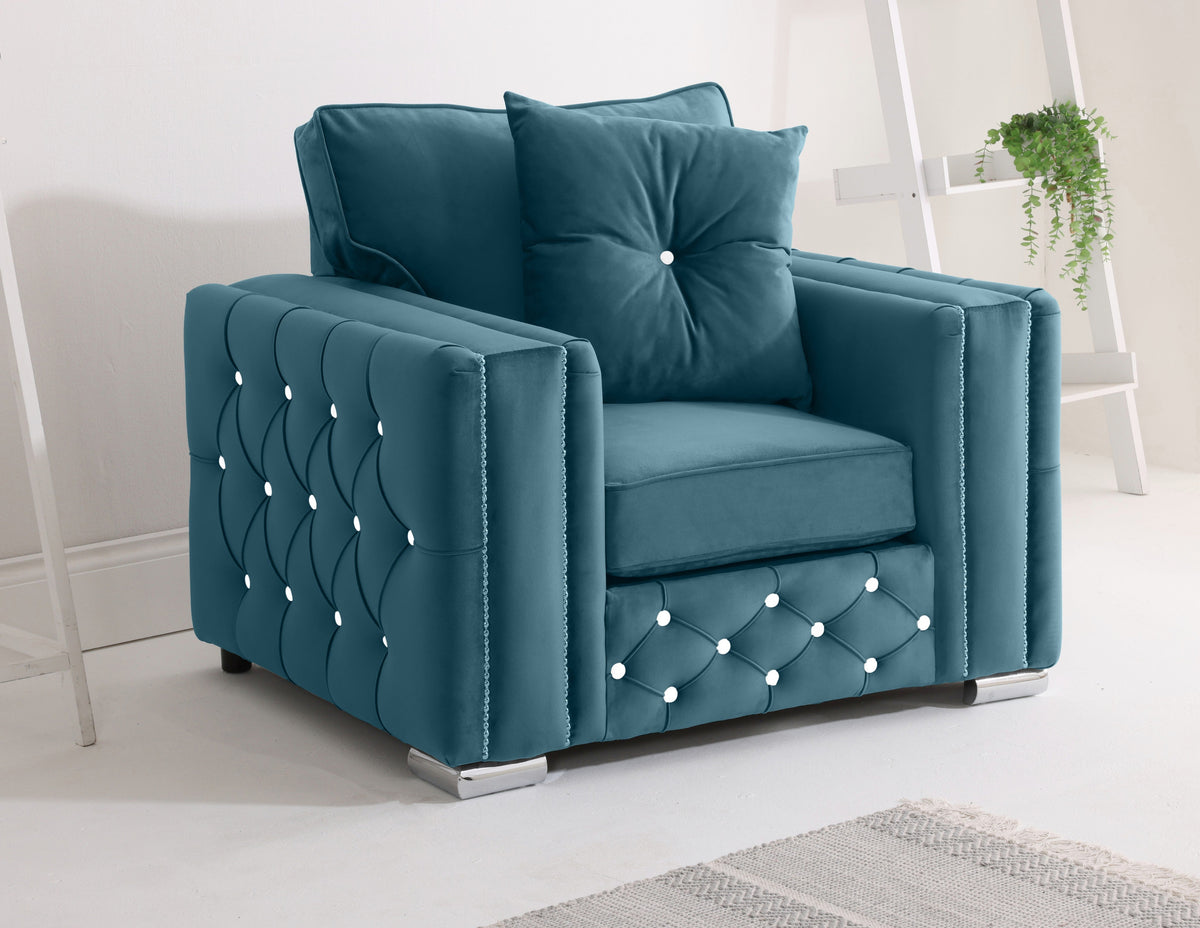 Arlo Corner Fullback + Extra Cushions + Diamonds