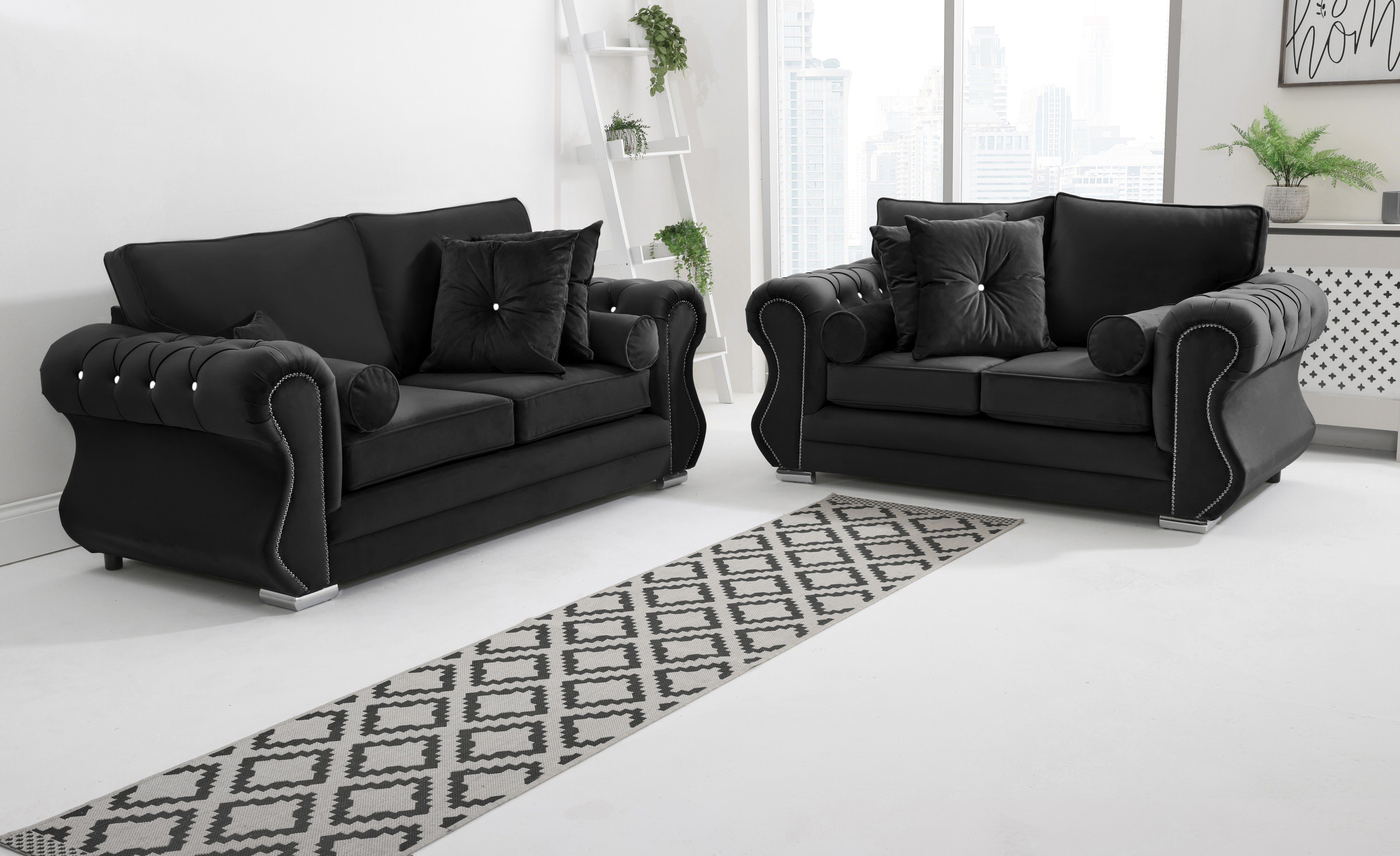 Elowen 3+2 Fullback + Diamonds + Extra Cushions