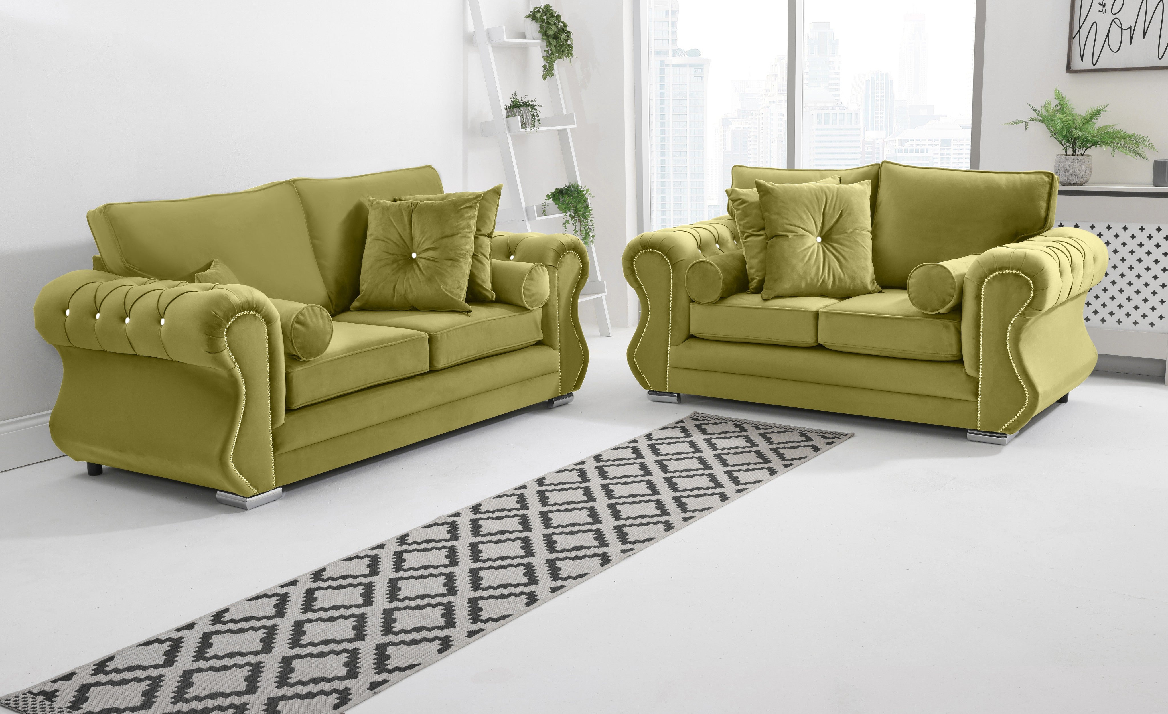 Elowen 3+2 Fullback + Diamonds + Extra Cushions