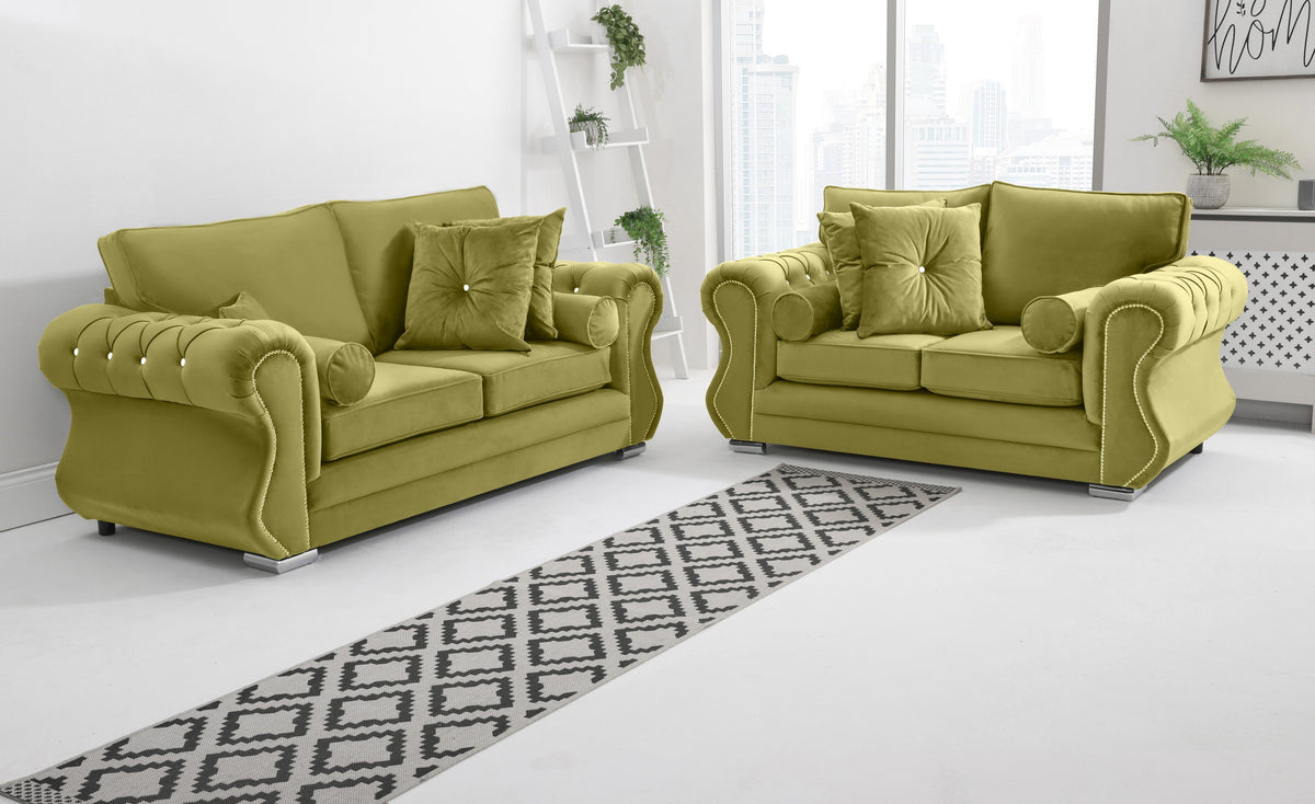 Elowen 3+2 Fullback + Diamonds + Extra Cushions
