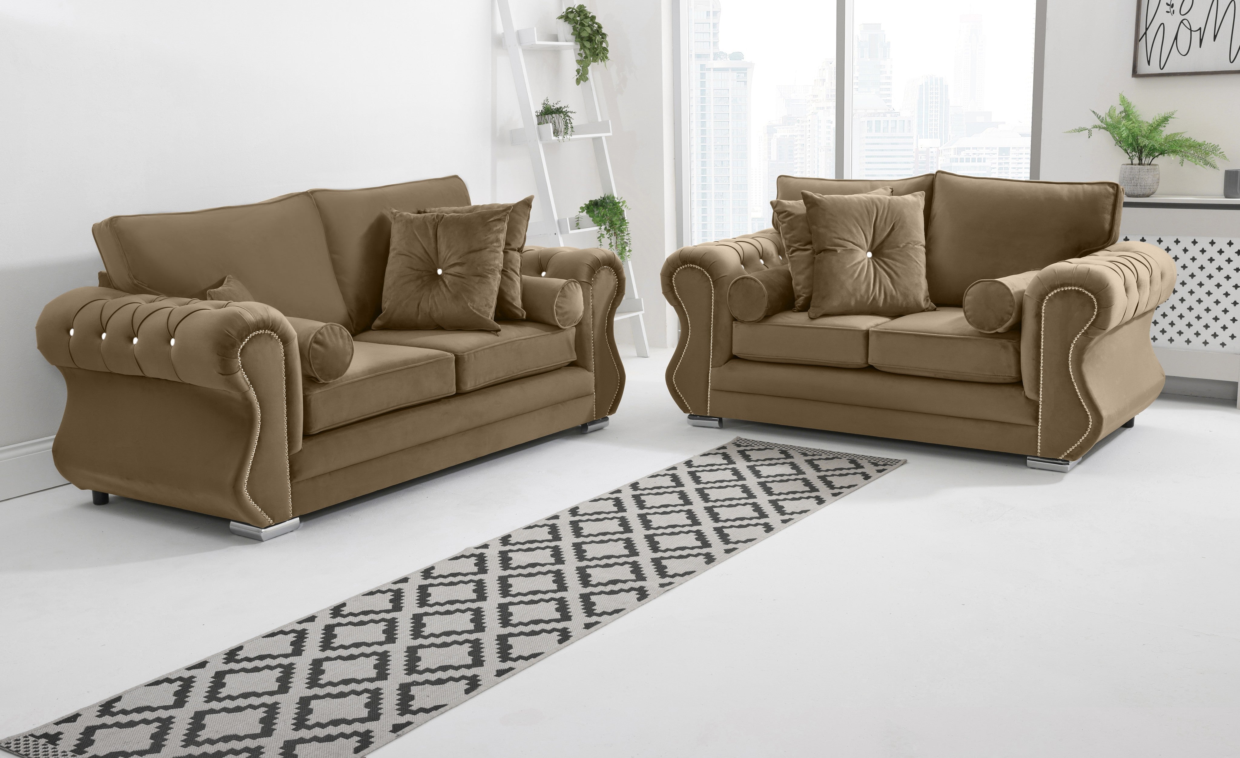 Elowen 3+2 Fullback + Diamonds + Extra Cushions