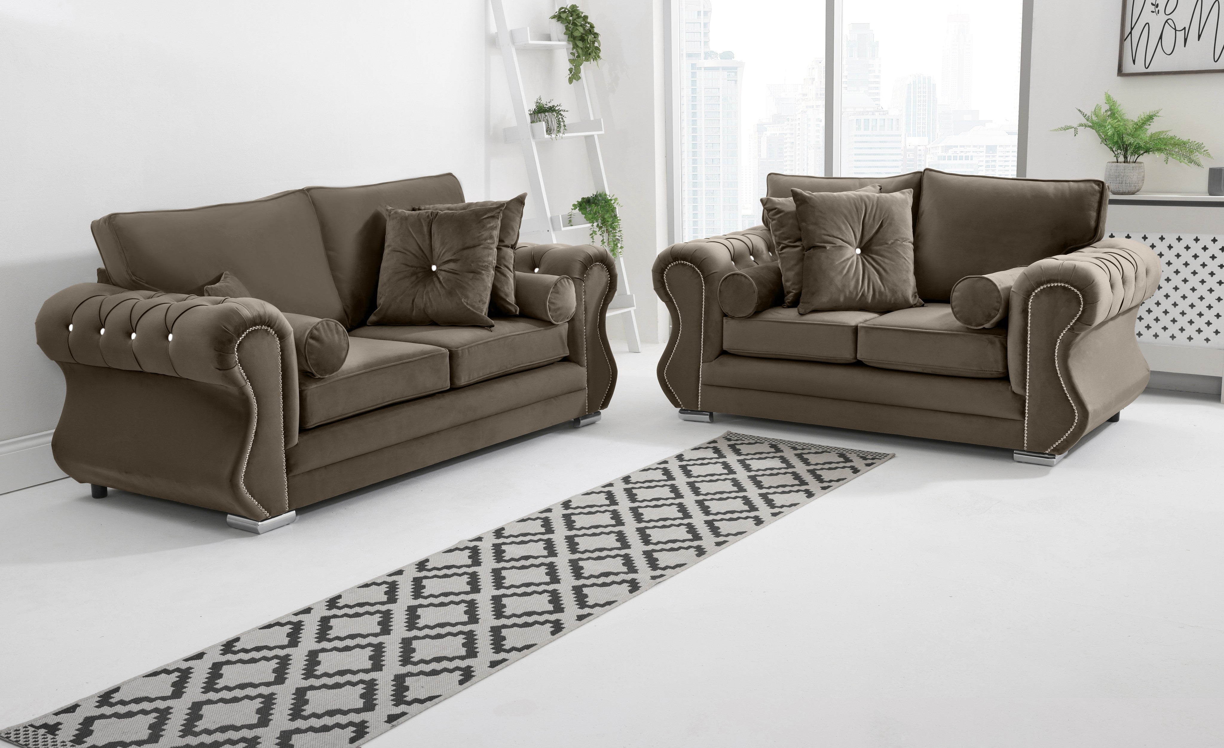 Elowen 3+2 Fullback + Diamonds + Extra Cushions