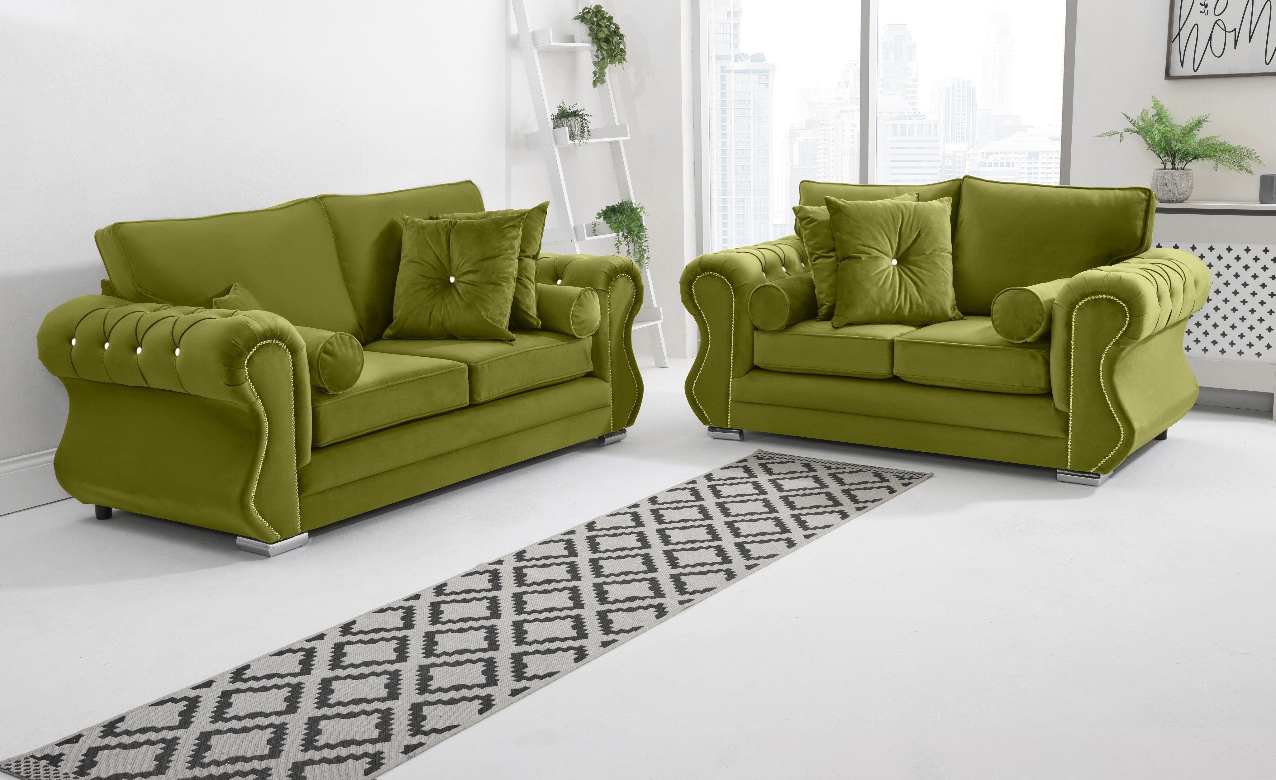 Elowen 3+2 Fullback + Diamonds + Extra Cushions