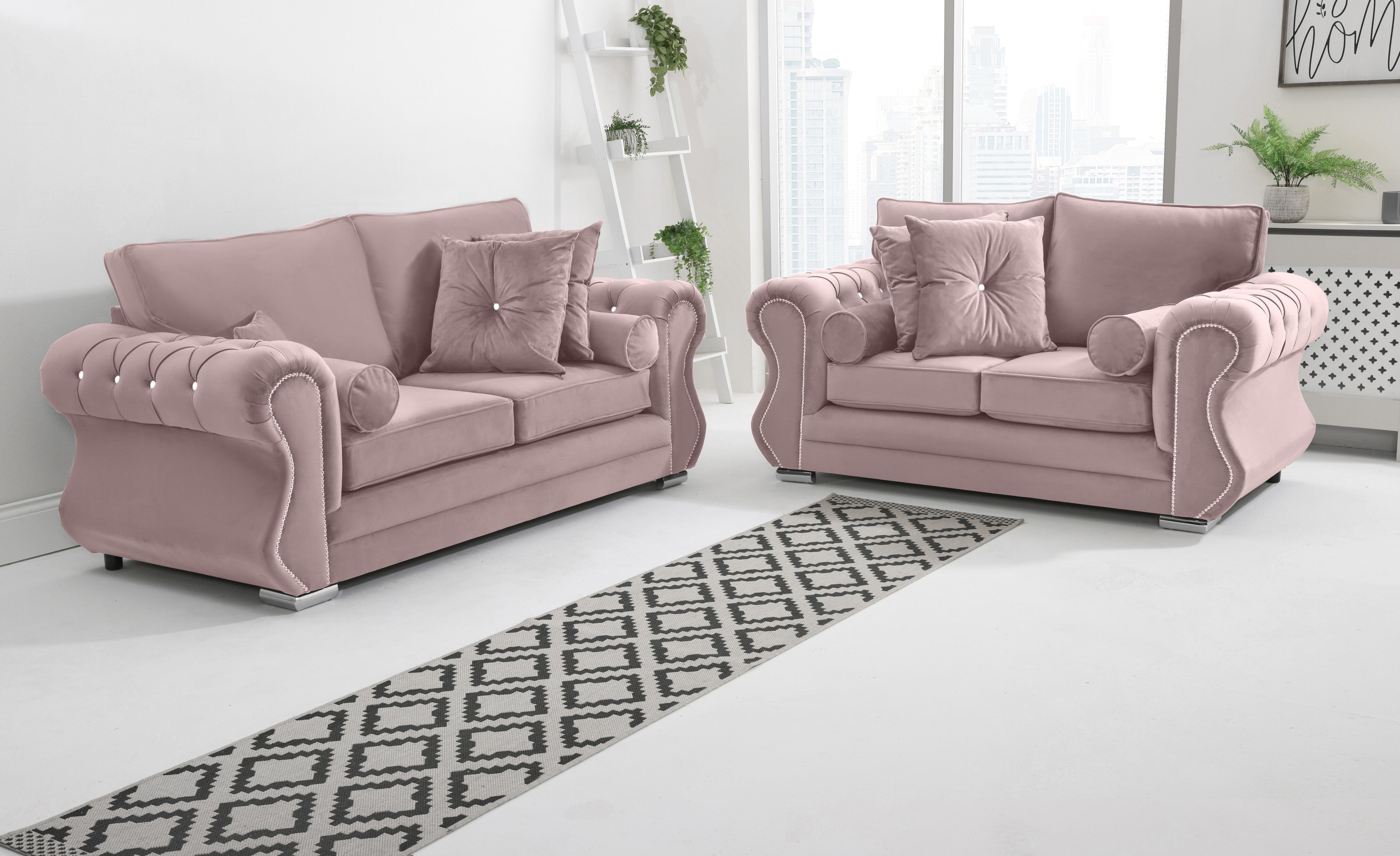 Elowen 3+2 Fullback + Diamonds + Extra Cushions