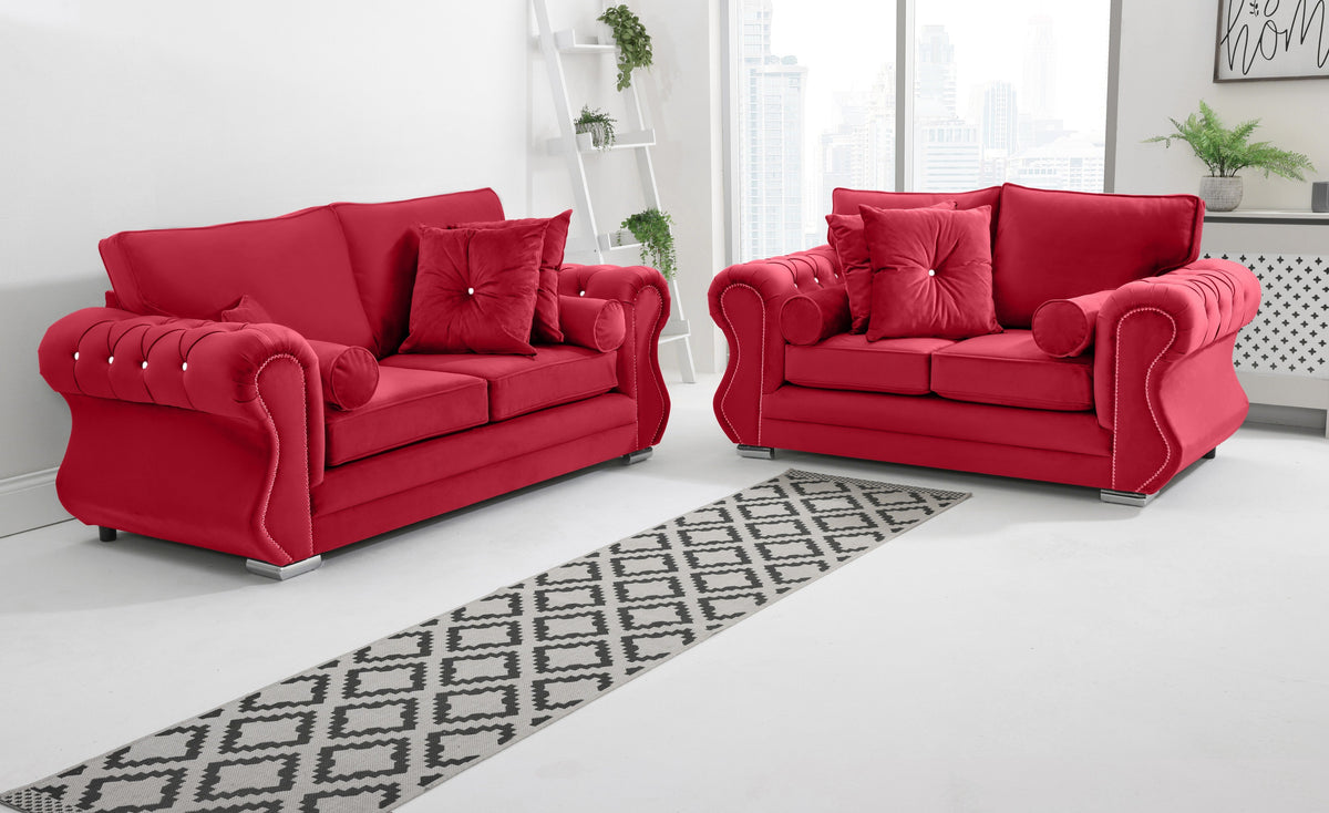 Elowen 3+2 Fullback + Diamonds + Extra Cushions