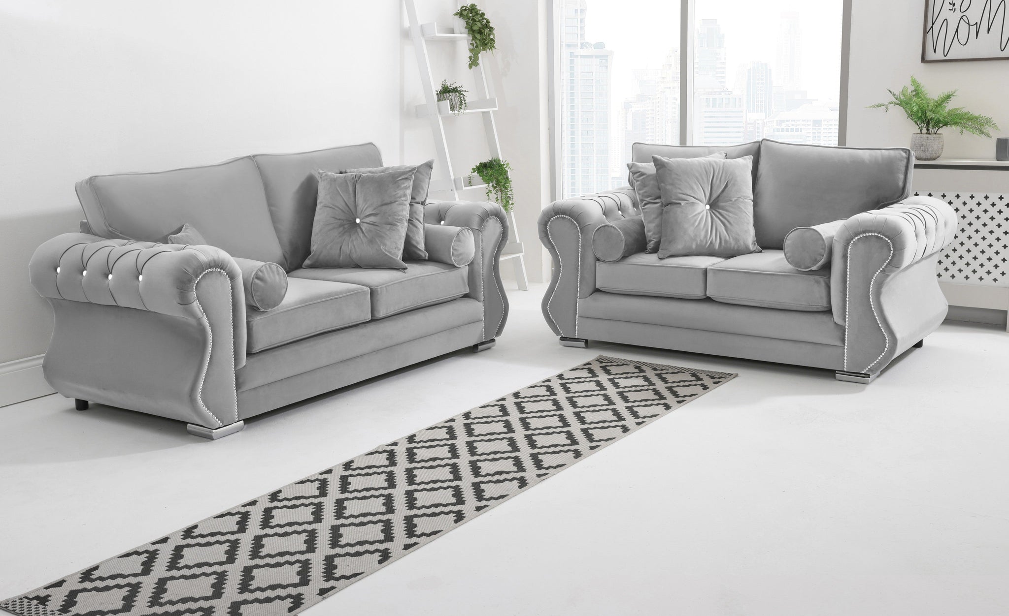 Elowen 3+2 Fullback + Diamonds + Extra Cushions