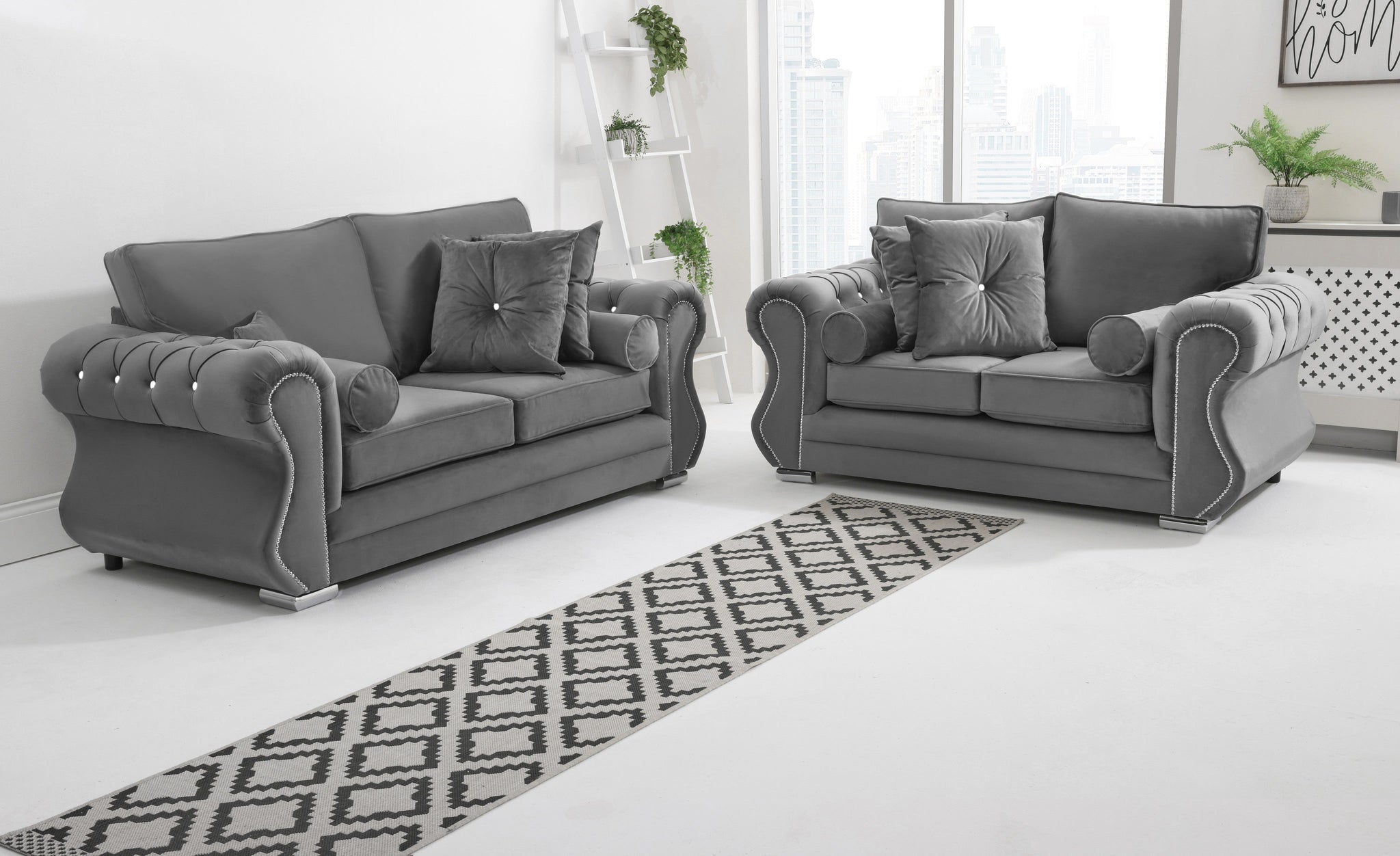 Elowen 3+2 Fullback + Diamonds + Extra Cushions