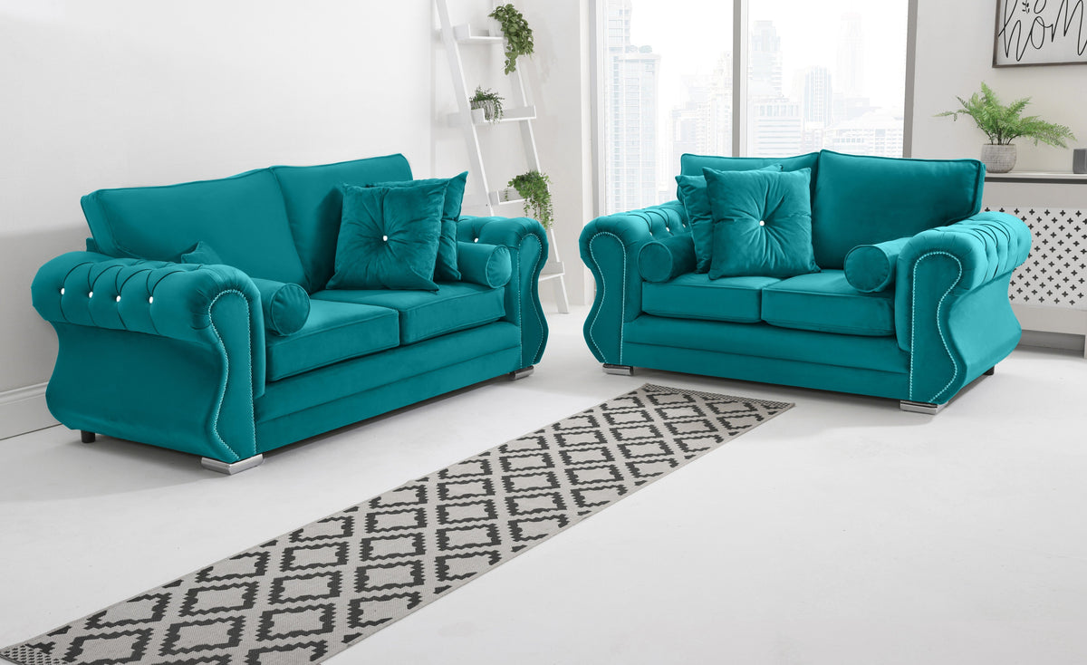 Elowen 3+2 Fullback + Diamonds + Extra Cushions