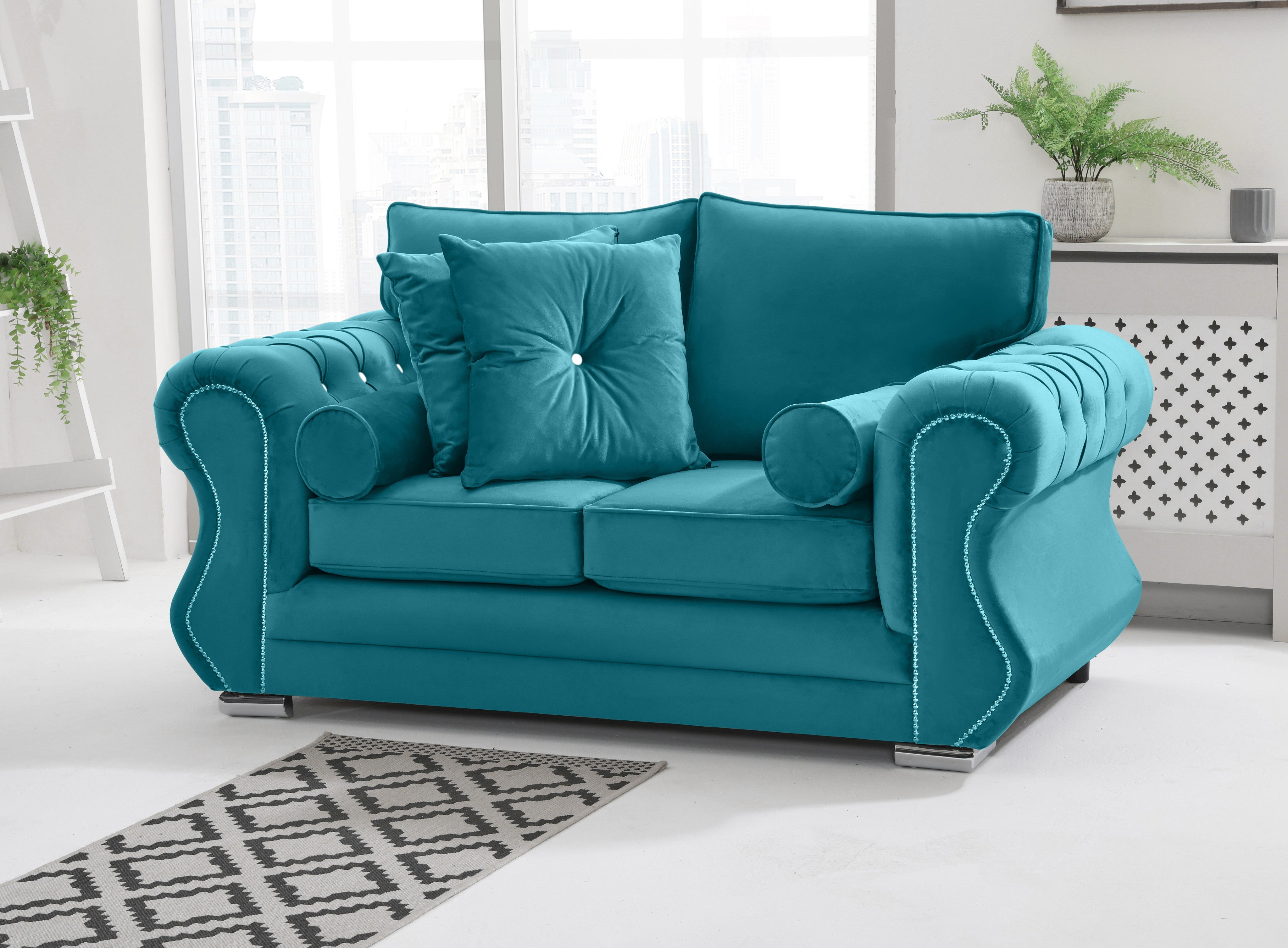 Elowen 3+2 Fullback + Diamonds + Extra Cushions